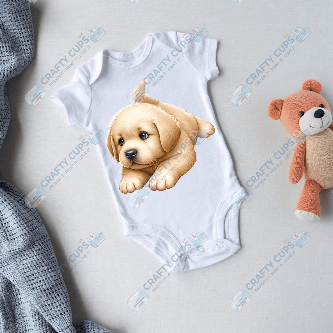 Cute Puppy DTF Transfers – Adorable Baby & Kids Designs (4"–10")
