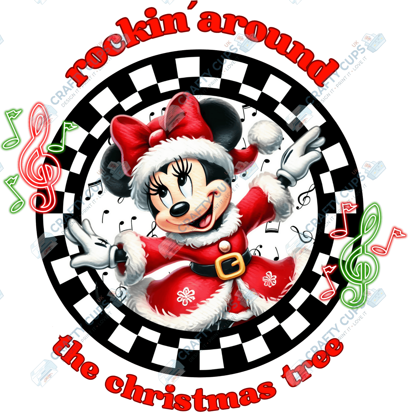 Rockin’ Around the Christmas Tree DTF Transfers (4"–10")