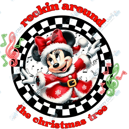 Rockin’ Around the Christmas Tree DTF Transfers (4"–10")