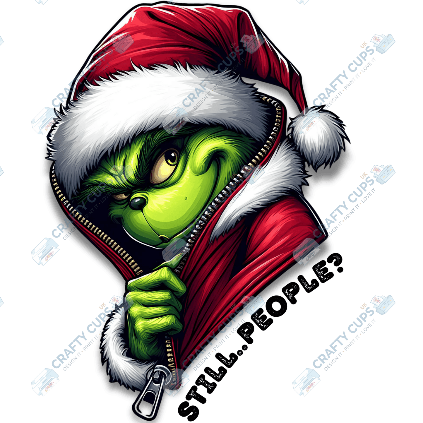 Grinch DTF Transfers – Various Christmas Designs & Sizes (4"–10")
