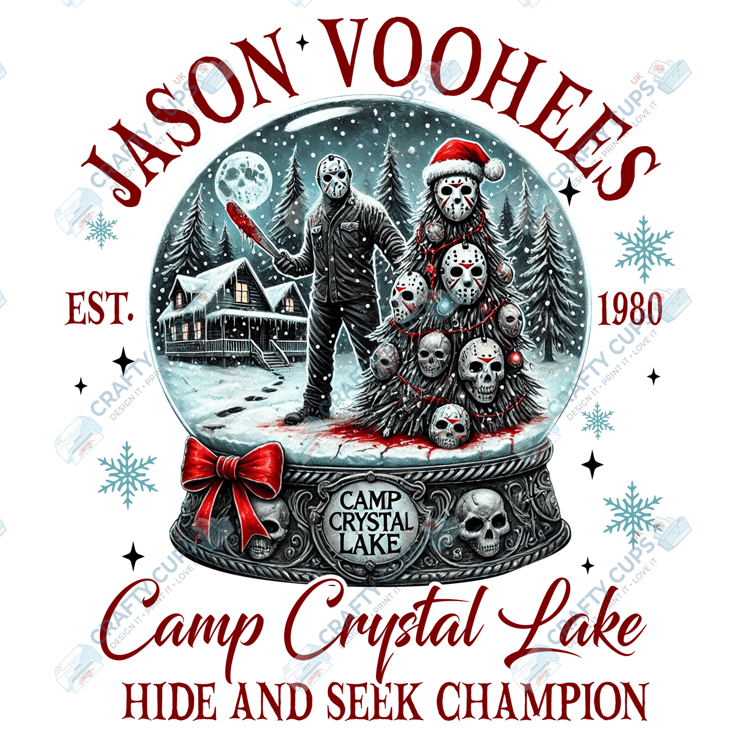 Creepy Christmas DTF Prints – Dark Festive Transfers, Ready to Press