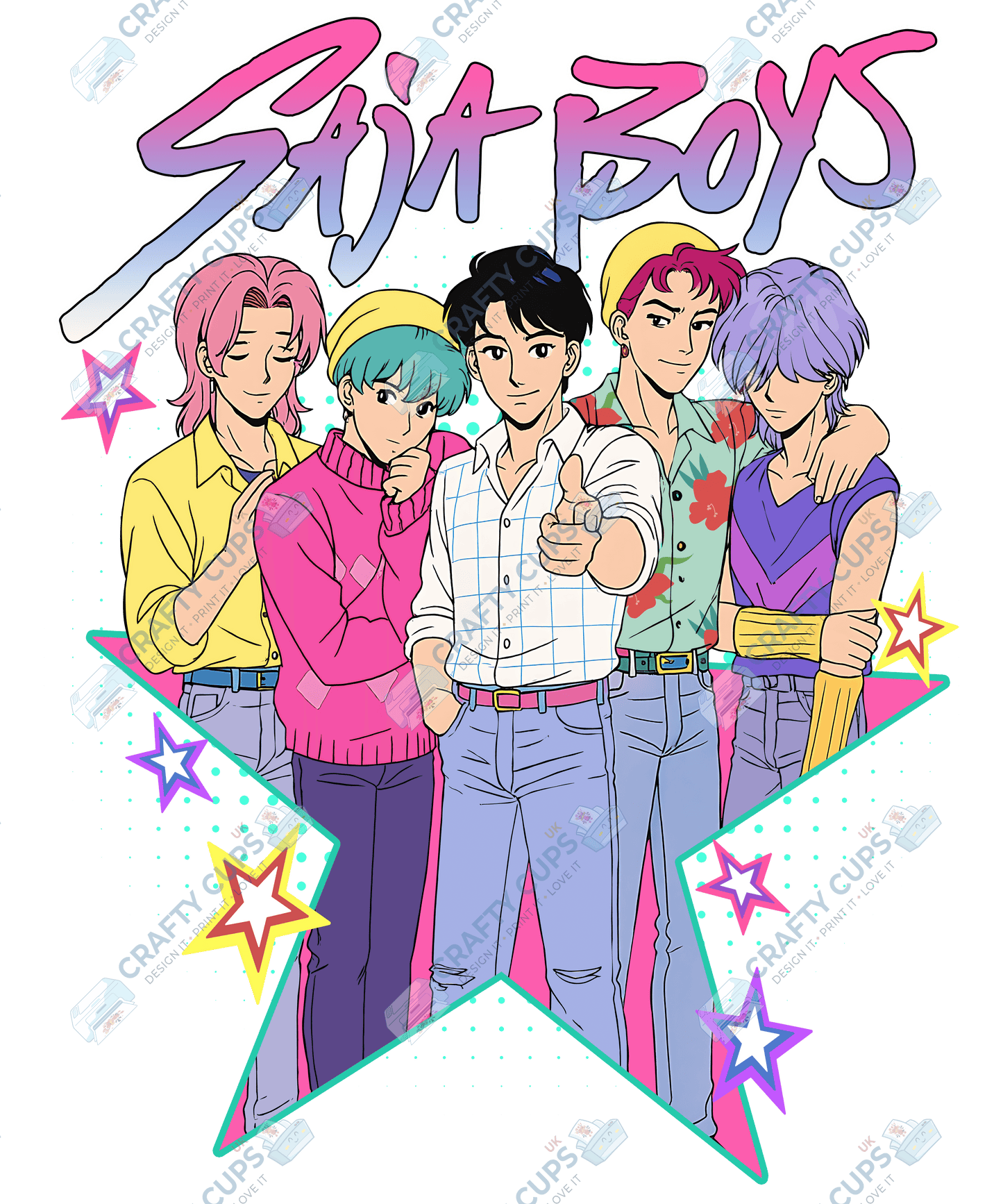 Demon Hunters DTF Transfer – Various Designs & Sizes, Heat Press Ready