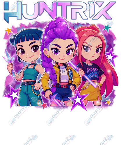 Demon Hunters DTF Transfer – Various Designs & Sizes, Heat Press Ready