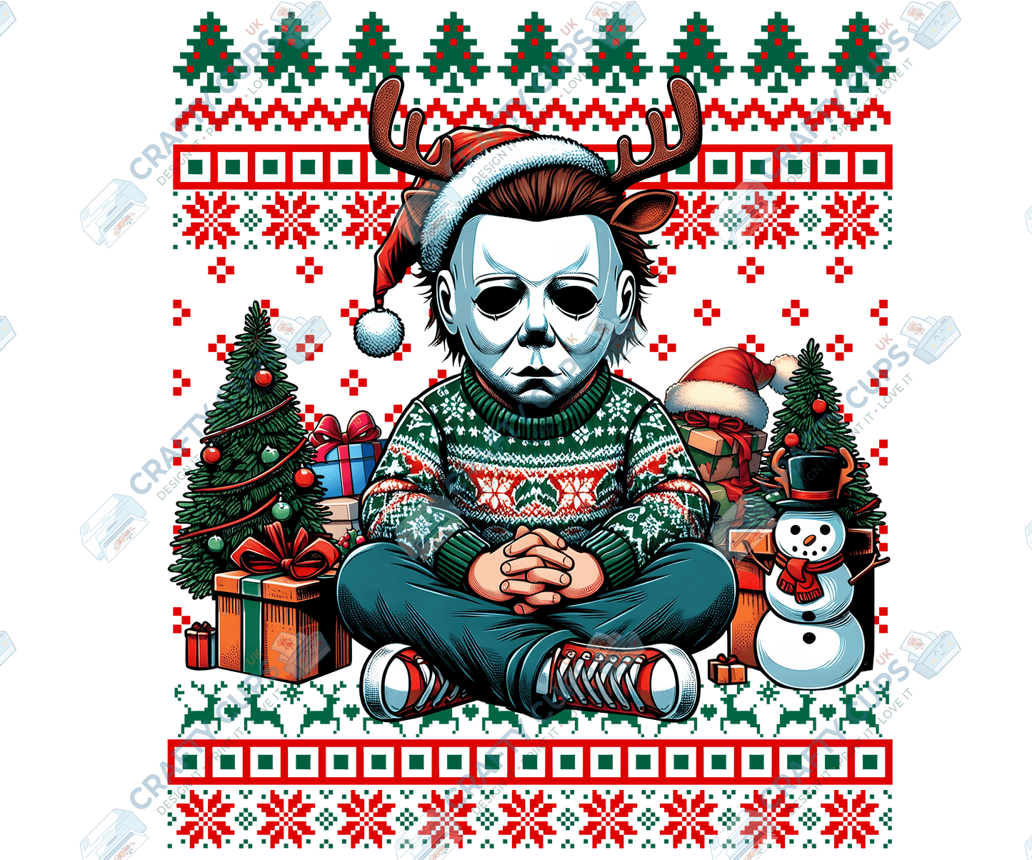 Creepy Christmas DTF Prints – Dark Festive Transfers, Ready to Press