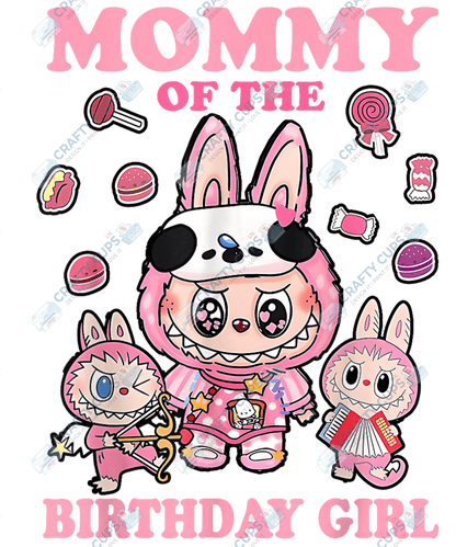 Chibi Monster Birthday DTF Transfers – Cute Anime-Inspired Prints for Party Shirts, Gifts & More