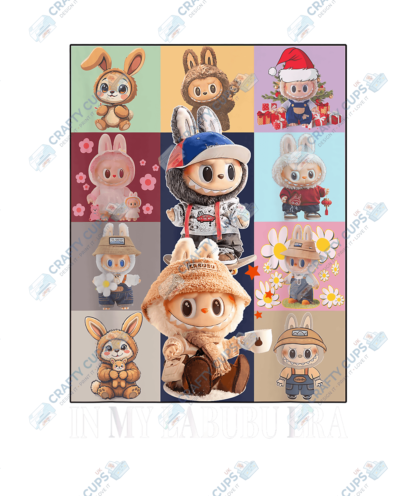 Chibi Monsters DTF Transfer – Cute Anime Style Various Sizes & Designs