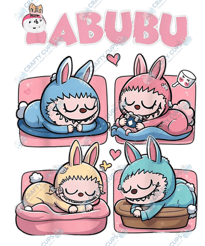 Chibi Monsters DTF Transfer – Cute Anime Style Various Sizes & Designs