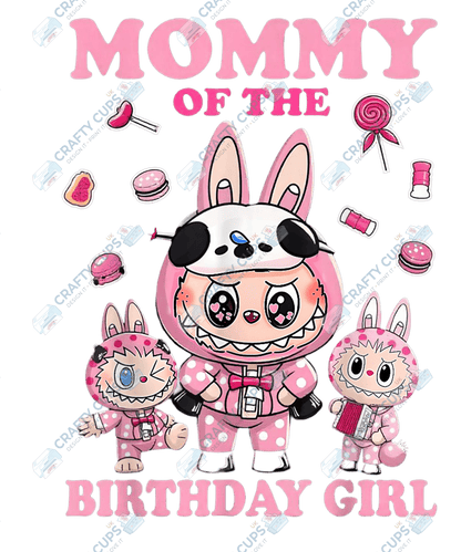 Chibi Monster Birthday DTF Transfers – Cute Anime-Inspired Prints for Party Shirts, Gifts & More