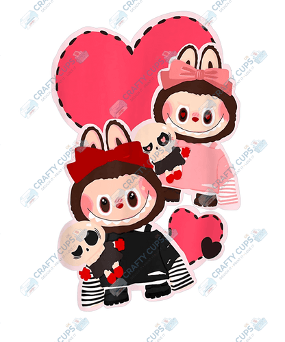 Chibi Monsters DTF Transfer – Cute Anime Style Various Sizes & Designs