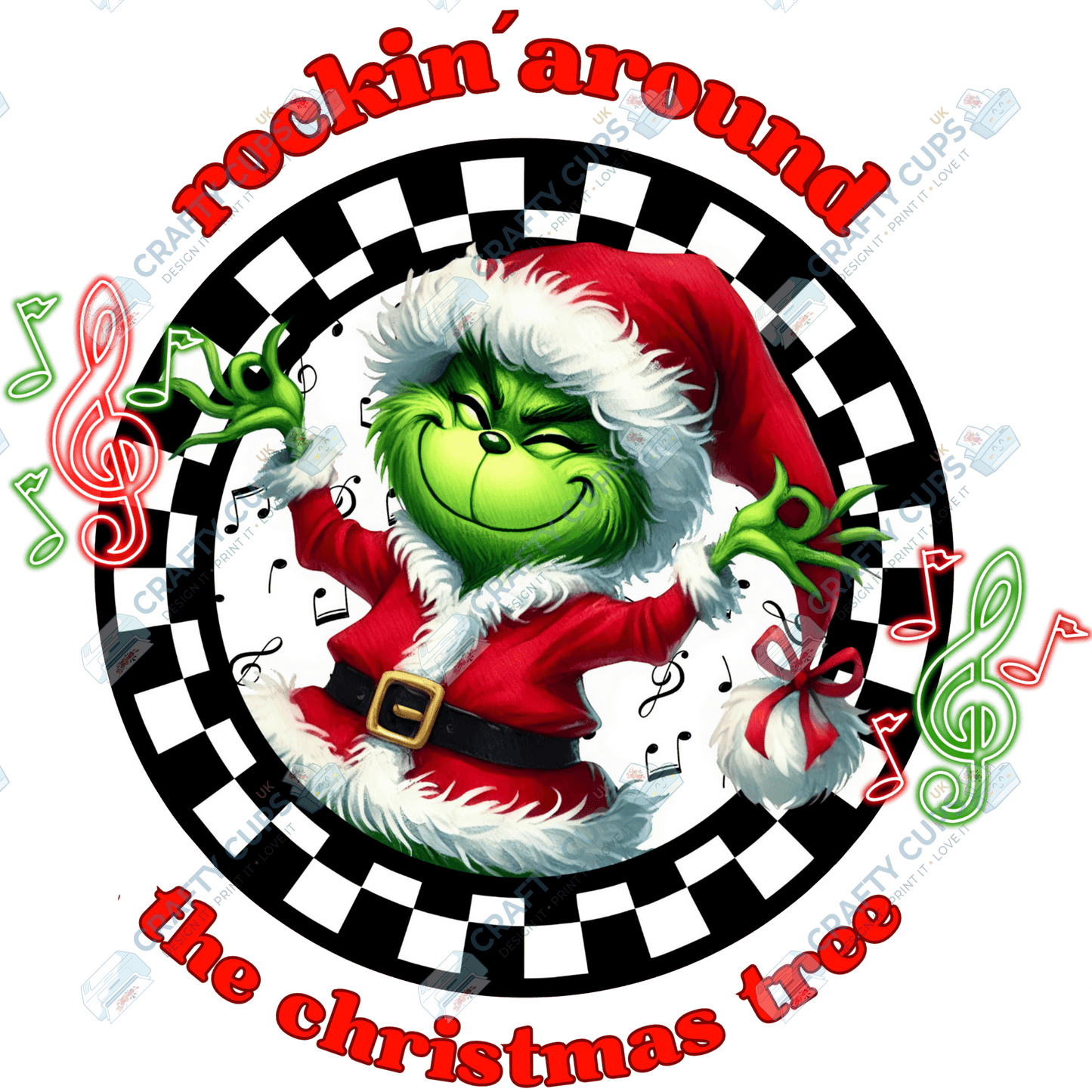 Rockin’ Around the Christmas Tree DTF Transfers (4"–10")