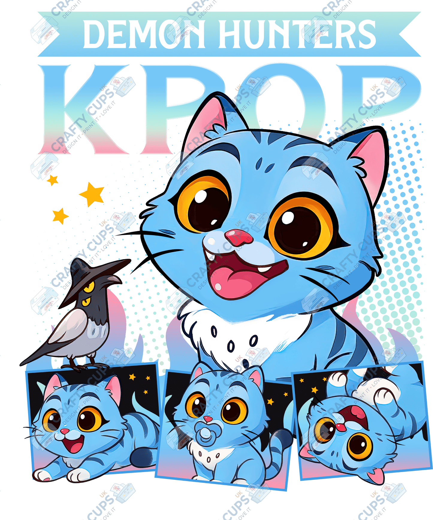 Demon Hunters DTF Transfer – Various Designs & Sizes, Heat Press Ready