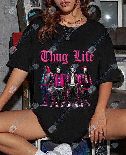 Pink Horror DTF Designs – Horror Merch Prints, Gothic DTF Transfers & Dark Apparel Art