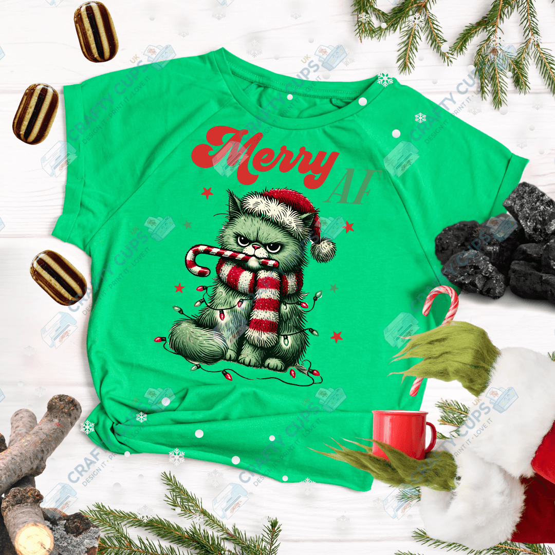 Grumpy Christmas Animals DTF Transfer – Funny Festive Holiday Print