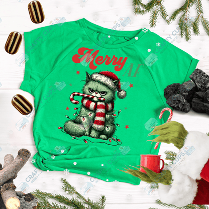 Grumpy Christmas Animals DTF Transfer – Funny Festive Holiday Print