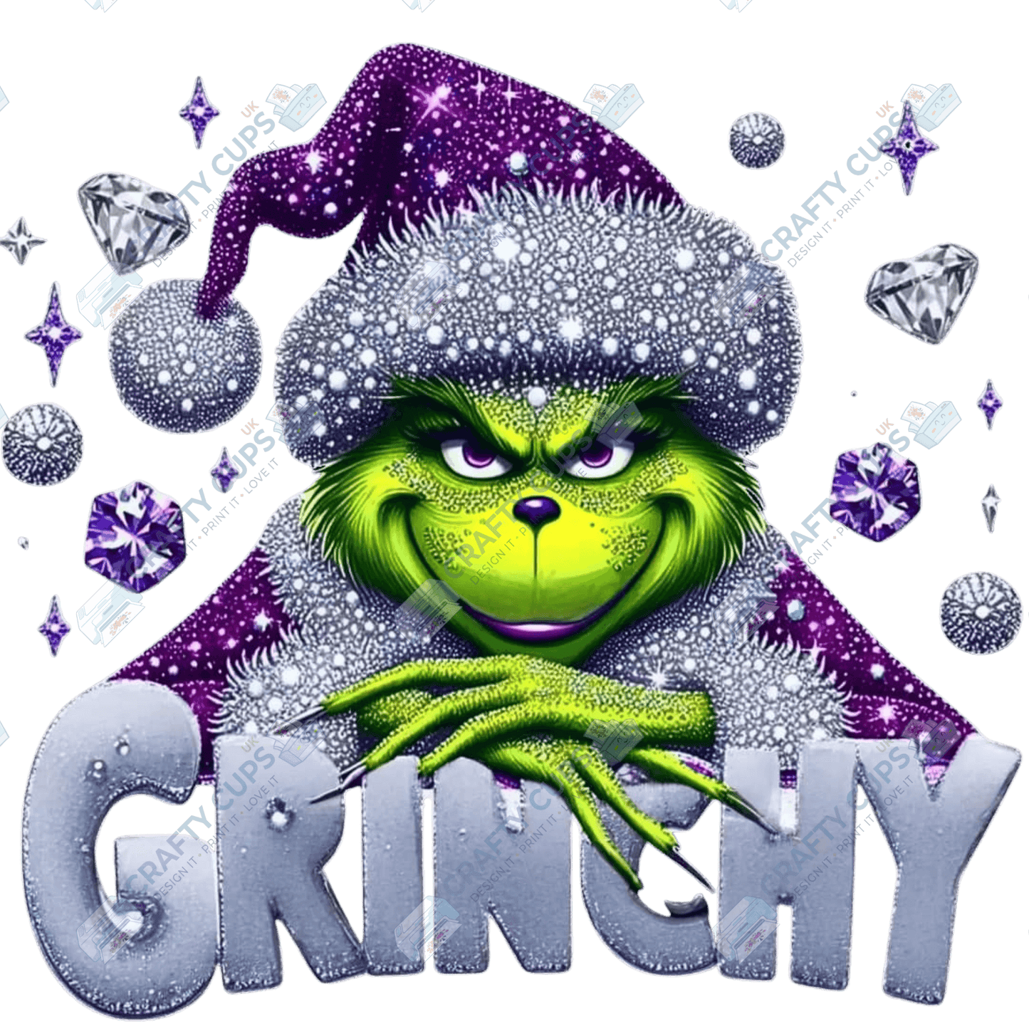 Grinch DTF Transfers – Various Christmas Designs & Sizes (4"–10")