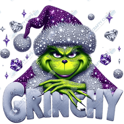 Grinch DTF Transfers – Various Christmas Designs & Sizes (4"–10")