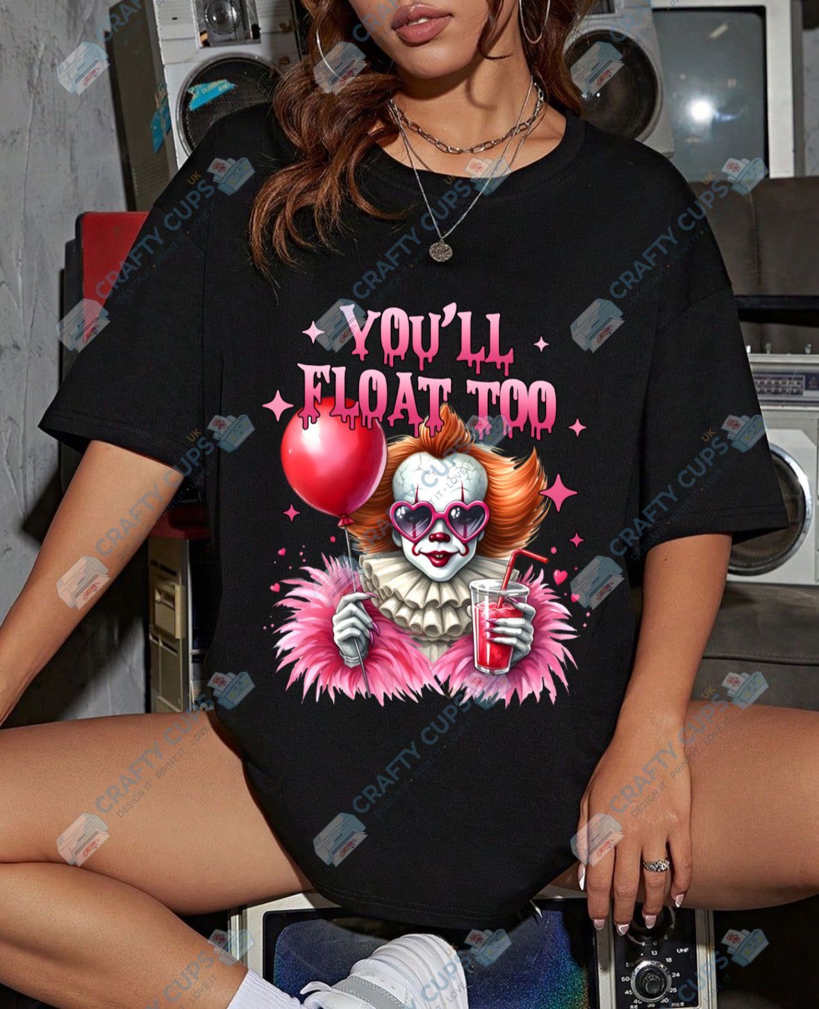 Pink Horror DTF Designs – Horror Merch Prints, Gothic DTF Transfers & Dark Apparel Art
