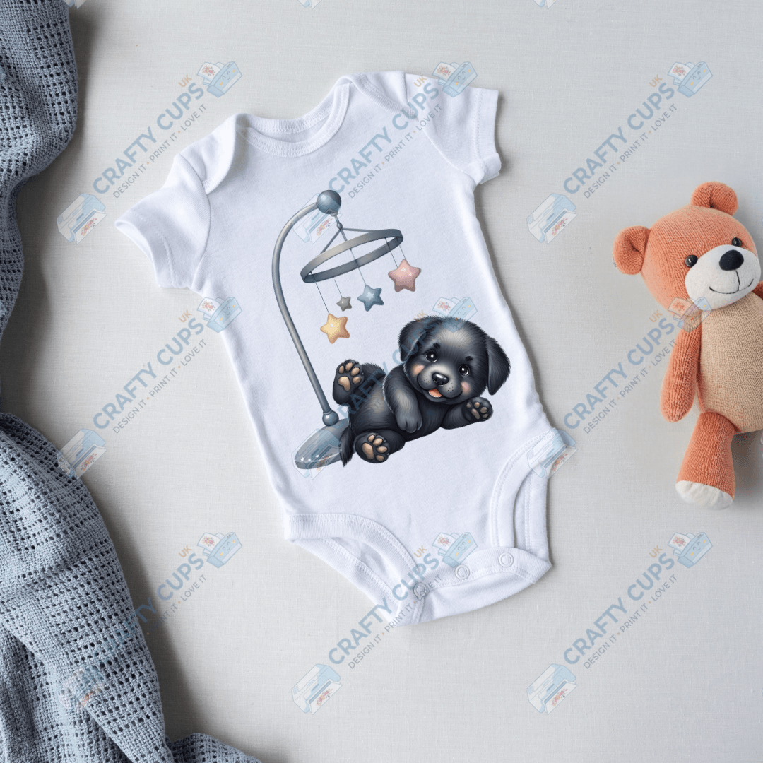 Cute Puppy DTF Transfers – Adorable Baby & Kids Designs (4"–10")
