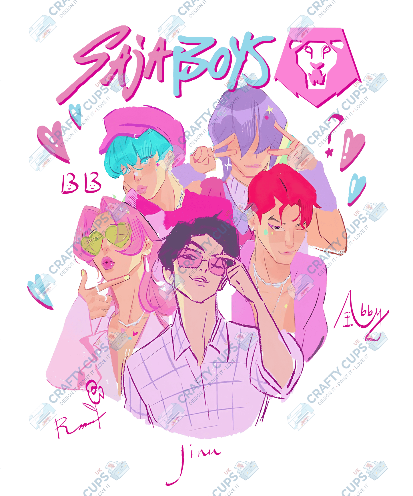 Demon Hunters DTF Transfer – Various Designs & Sizes, Heat Press Ready