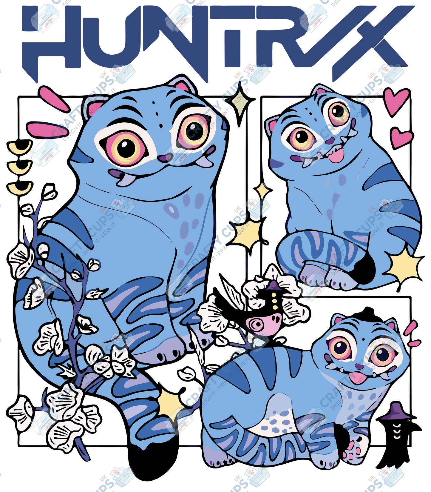 Demon Hunters DTF Transfer – Various Designs & Sizes, Heat Press Ready