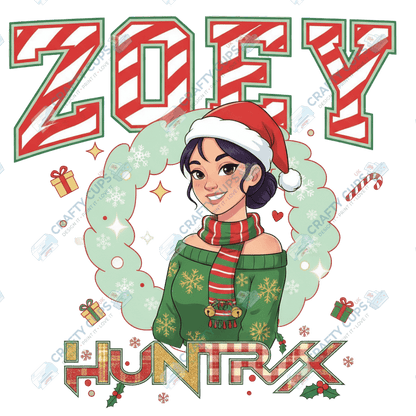 Christmas Demon Hunters DTF Transfer – Festive Anime Style, Various Sizes & Designs, Heat Press Ready