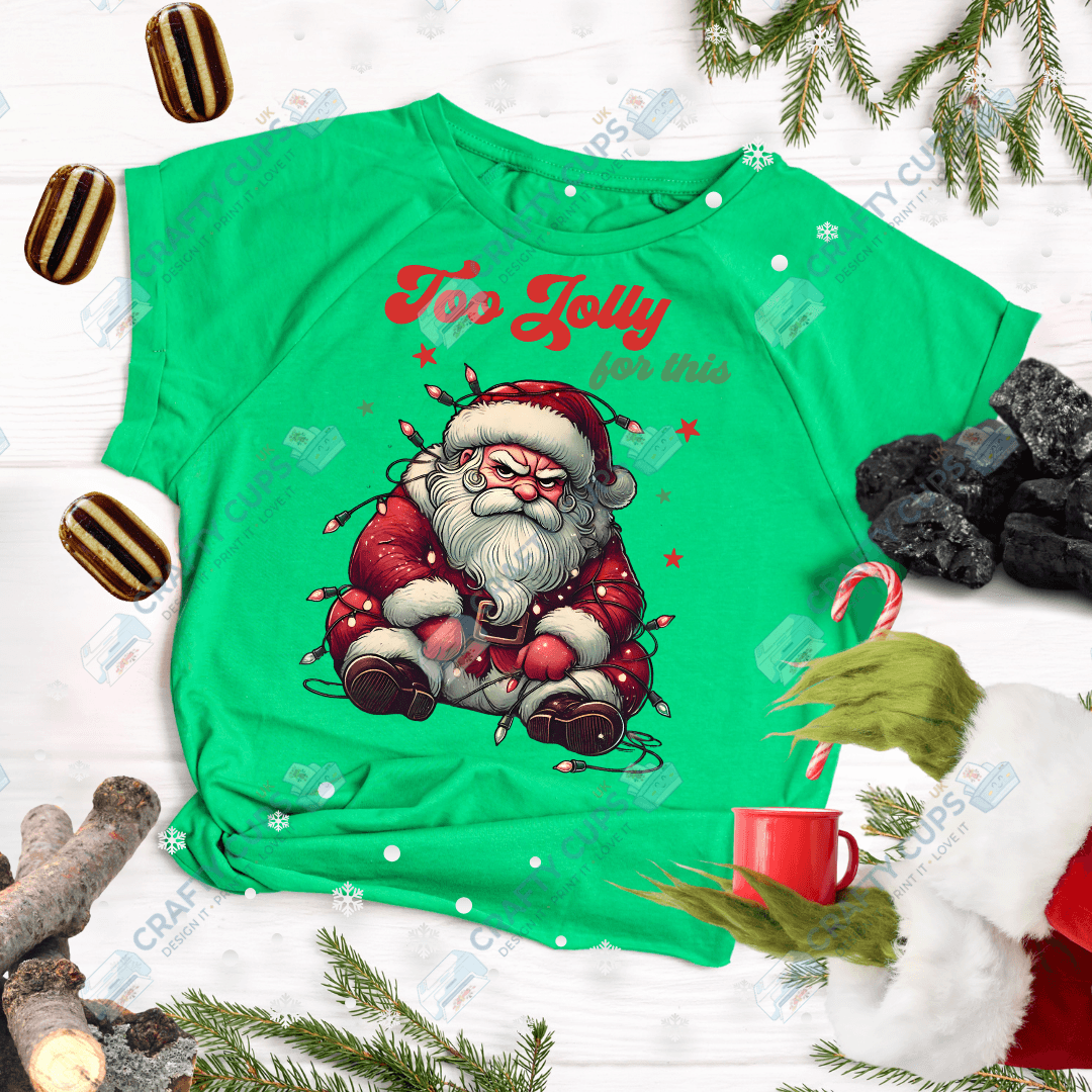 Grumpy Christmas Animals DTF Transfer – Funny Festive Holiday Print