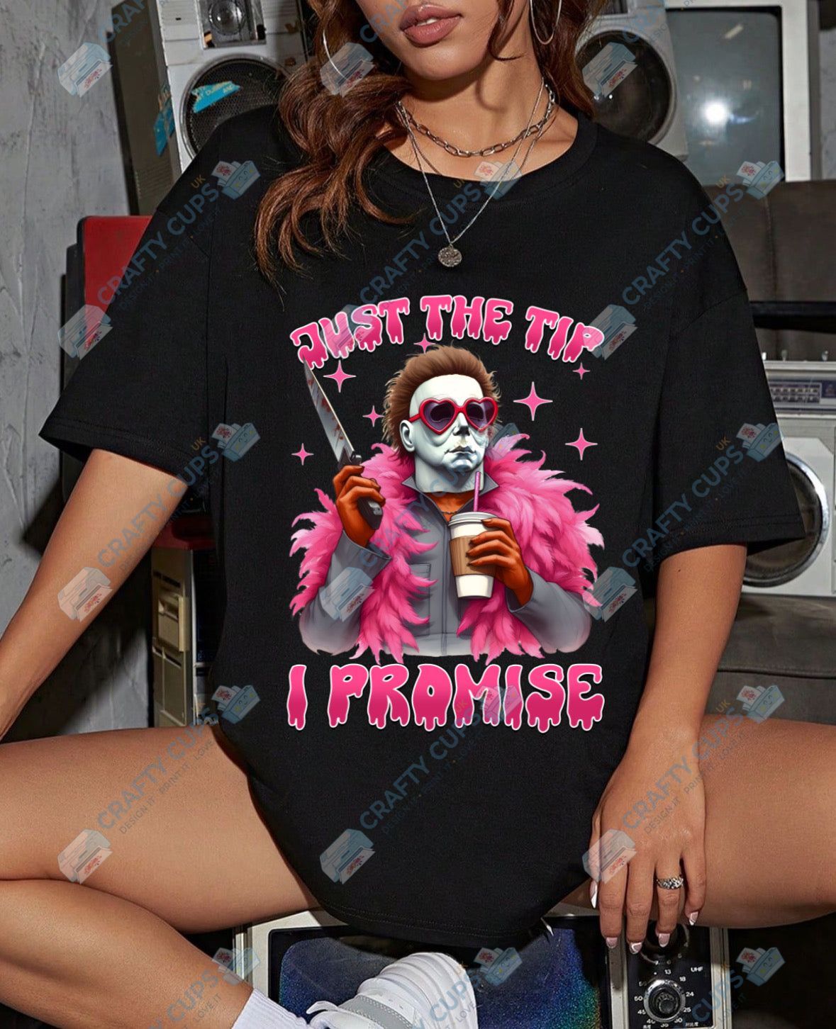 Pink Horror DTF Designs – Horror Merch Prints, Gothic DTF Transfers & Dark Apparel Art