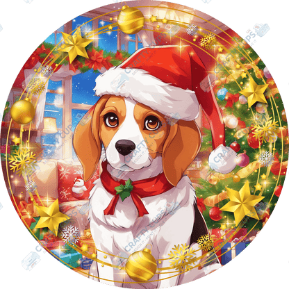 Christmas Dog Breeds DTF Transfer – Exclusive Secret Sub Design | Various Sizes – Crafty Cups UK