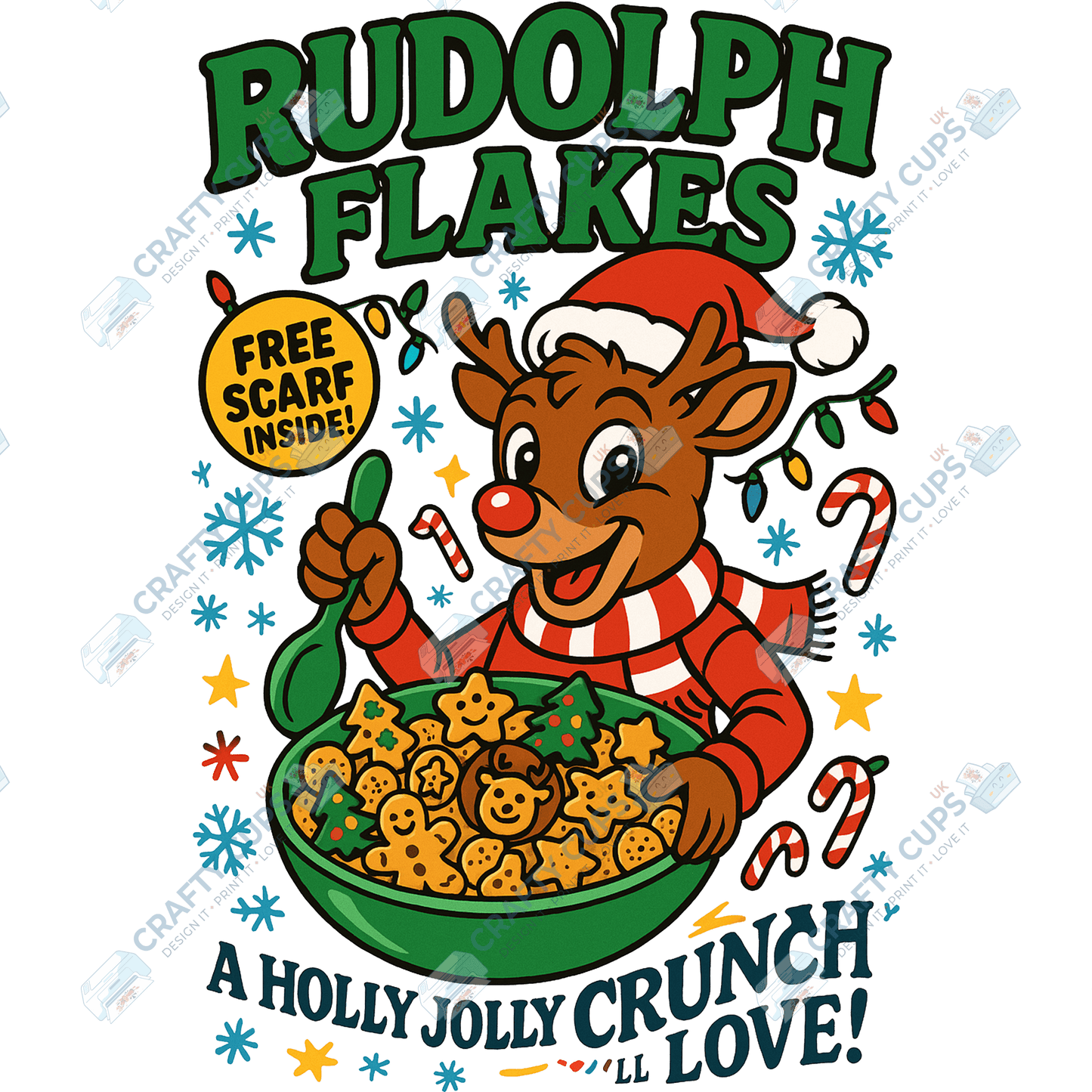 Christmas Cereal DTF Transfers – Fun Holiday Designs (4"–10")