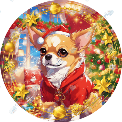 Christmas Dog Breeds DTF Transfer – Exclusive Secret Sub Design | Various Sizes – Crafty Cups UK