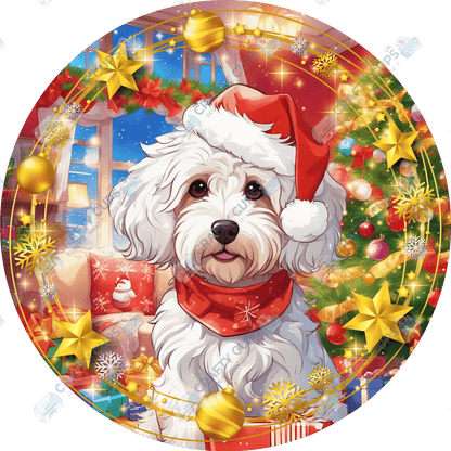 Christmas Dog Breeds DTF Transfer – Exclusive Secret Sub Design | Various Sizes – Crafty Cups UK