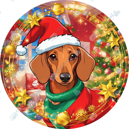 Christmas Dog Breeds DTF Transfer – Exclusive Secret Sub Design | Various Sizes – Crafty Cups UK