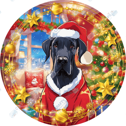 Christmas Dog Breeds DTF Transfer – Exclusive Secret Sub Design | Various Sizes – Crafty Cups UK
