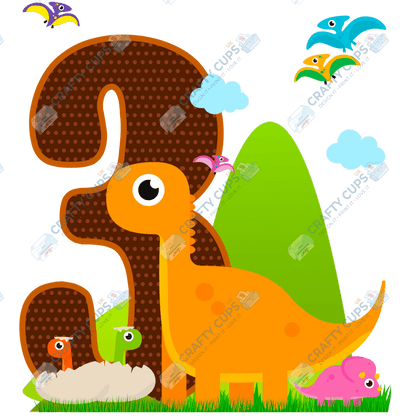 Dinosaur DTF Transfer for Kids (Ages 1–5) – Cute Dino Design for Shirts & Outfits