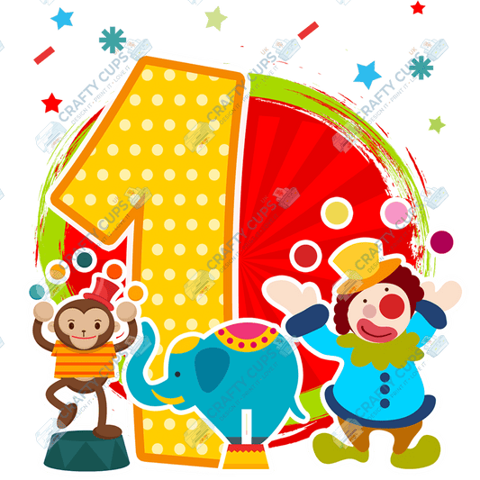 Circus DTF Transfer for Kids (Ages 1–5) – Fun Carnival Design for Shirts & Outfits