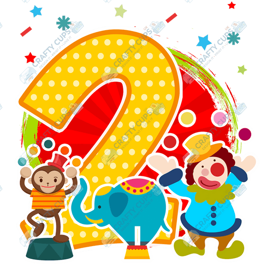 Circus DTF Transfer for Kids (Ages 1–5) – Fun Carnival Design for Shirts & Outfits