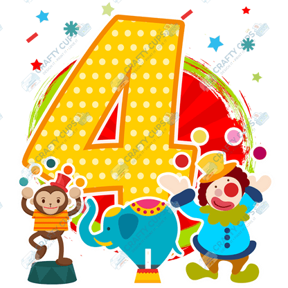 Circus DTF Transfer for Kids (Ages 1–5) – Fun Carnival Design for Shirts & Outfits