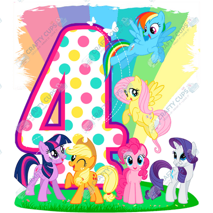 Pony DTF Transfer for Kids (Ages 1–5) – Cute Horse Design for Shirts & Outfits