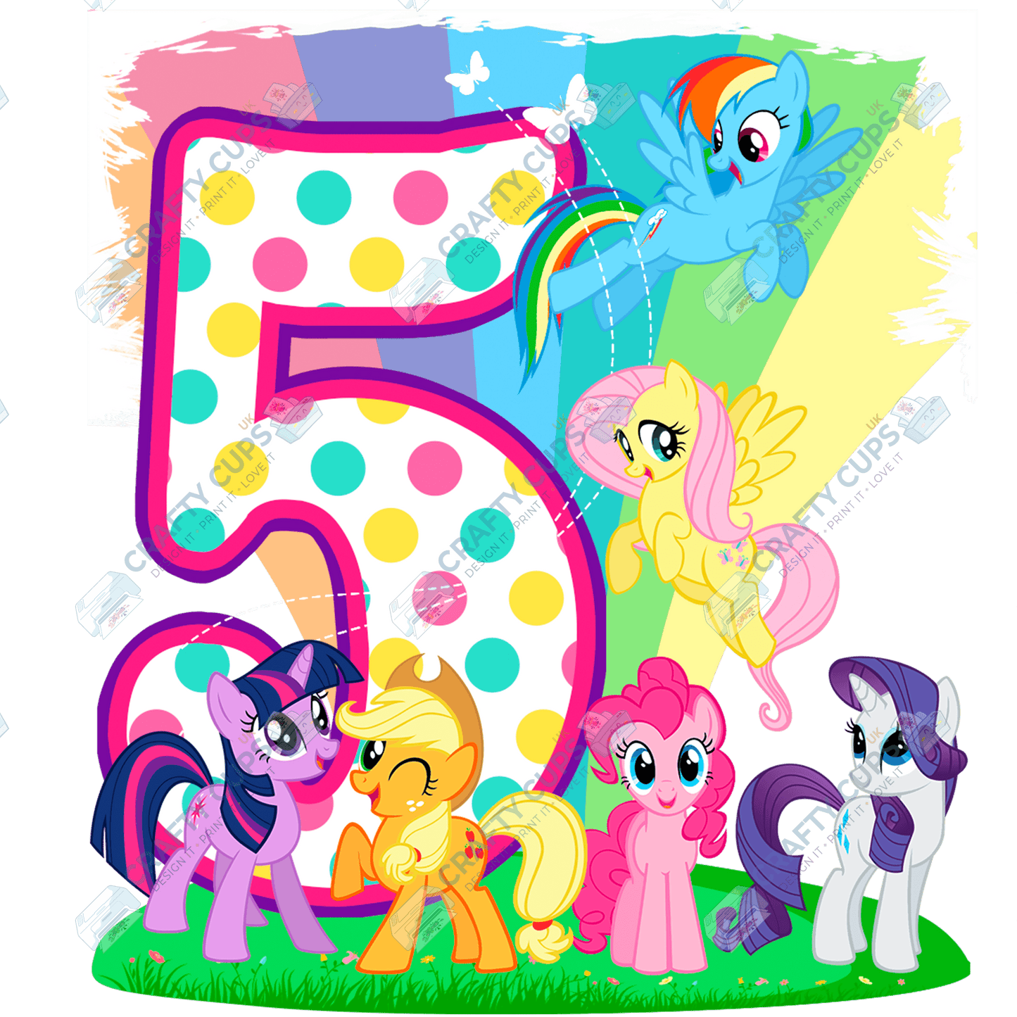 Pony DTF Transfer for Kids (Ages 1–5) – Cute Horse Design for Shirts & Outfits
