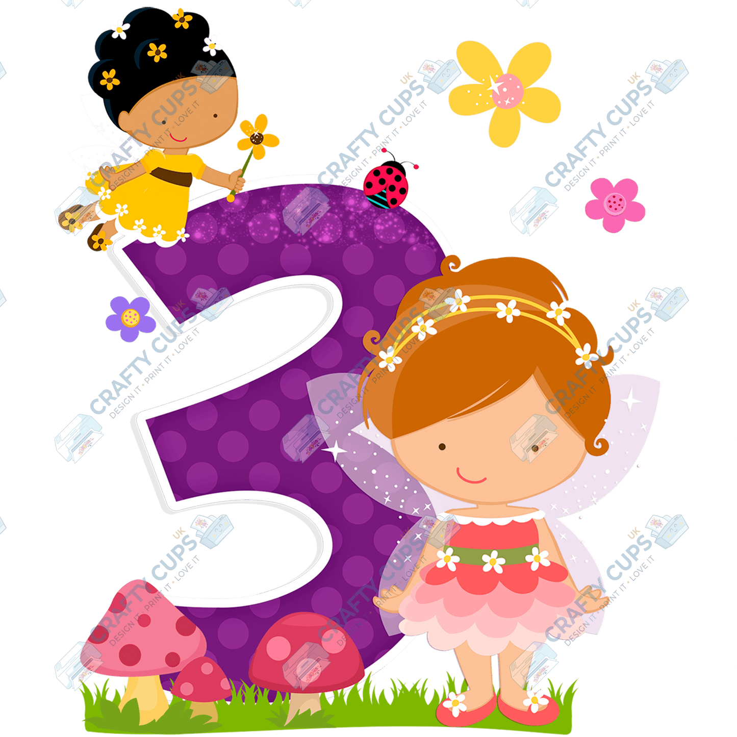 Fairy DTF Transfer for Kids (Ages 1–5) – Magical Fairy Design for Shirts & Outfits