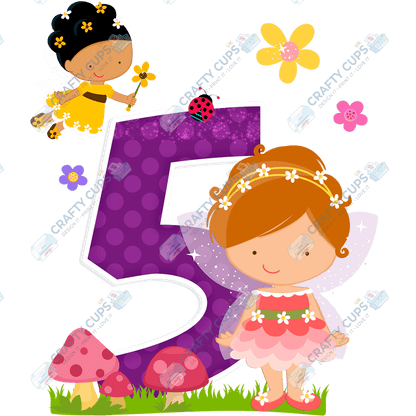 Fairy DTF Transfer for Kids (Ages 1–5) – Magical Fairy Design for Shirts & Outfits