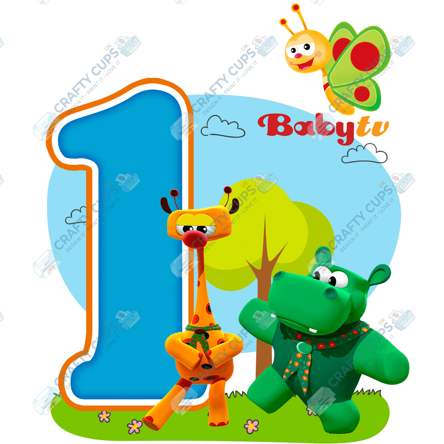 BabyTV DTF Transfers – Cute Designs for Ages 1–5