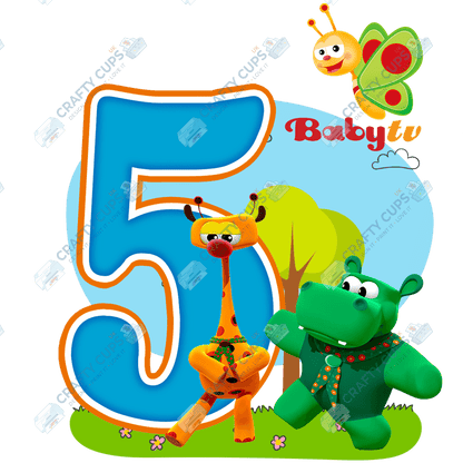 BabyTV DTF Transfers – Cute Designs for Ages 1–5