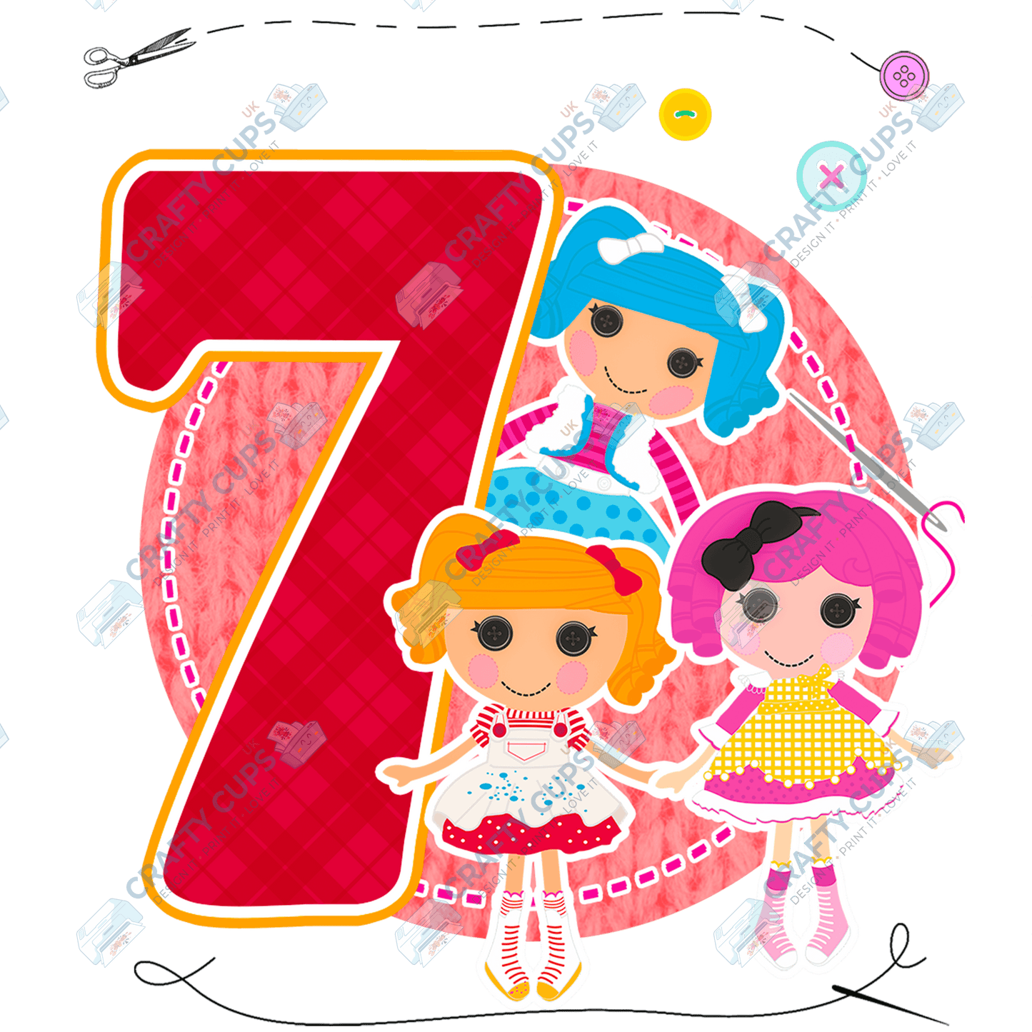 Sew Doll DTF Transfers – Cute Designs for Ages 4–8 (4"–10")