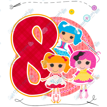 Sew Doll DTF Transfers – Cute Designs for Ages 4–8 (4"–10")
