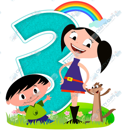Luna Cartoon DTF Transfers – Cute Designs for Ages 1–5 (4"–10")
