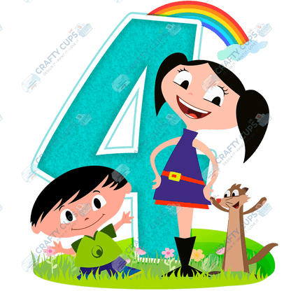 Luna Cartoon DTF Transfers – Cute Designs for Ages 1–5 (4"–10")