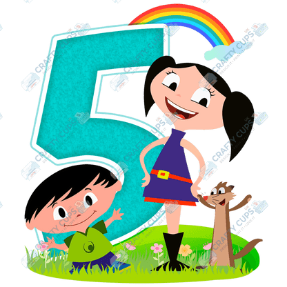 Luna Cartoon DTF Transfers – Cute Designs for Ages 1–5 (4"–10")