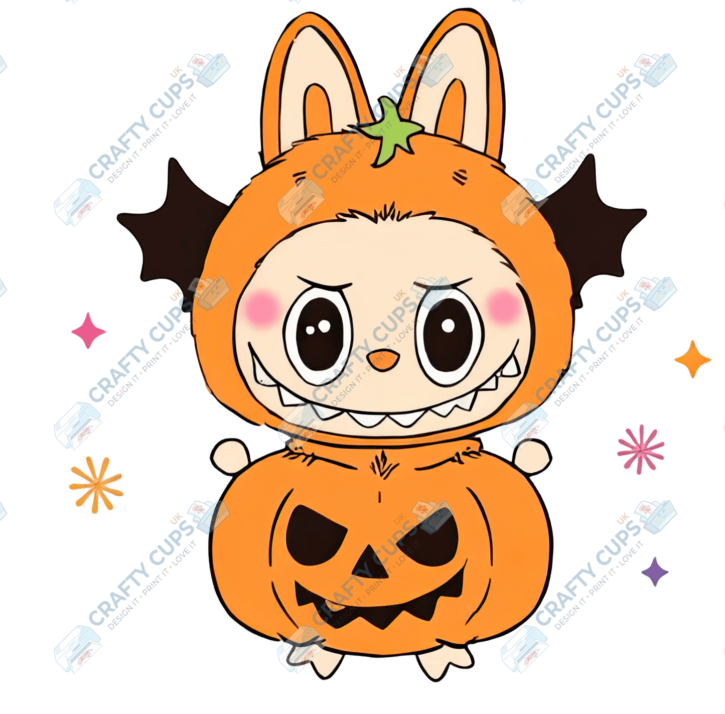 Chibi Monsters Halloween DTF Transfer – Cute Anime Style Various Sizes & Designs