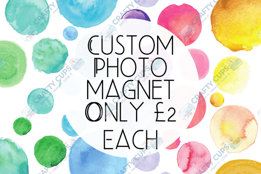 Custom 9x6cm Photo Fridge Magnet – Personalised Design, Only £2 Each